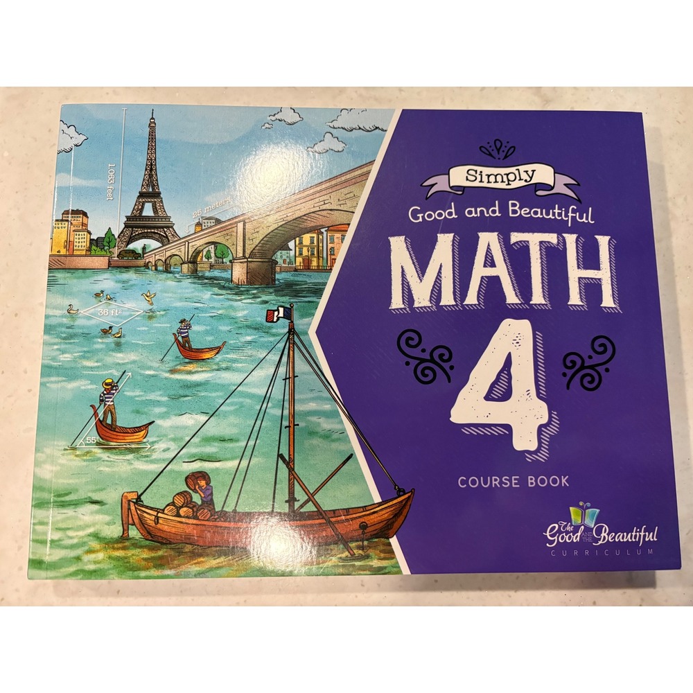 Simply Good and the Beautiful Math 4 Homeschool Curriculum Lot Course Answer Key